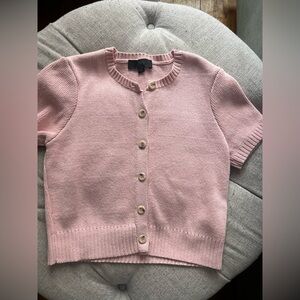 Zara Pink Button-Up Cardigan